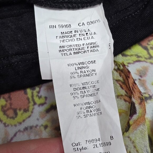 Karen‎ Kane High Low Dress S Boho Kaleidoscope Print Festival Fairycore Flowy - Picture 10 of 14